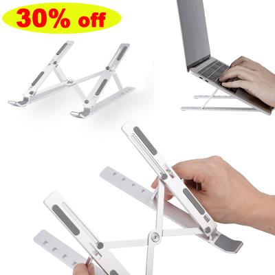 China Aluminum Laptop Stand (Waist) Home Office Adjustable Vertical Portable Folding Stand Notebook Computer Stand Foldable for sale