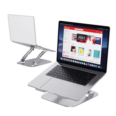 China Portable Foldable Height Adjustable Ergonomic Riser Notebook Laptop Stand Holder Table (Height) Aluminum Desk for Macbook for sale