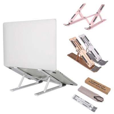 China (Size) Adjustable and Durable Laptop Stand Adjustable Foldable Aluminum Alloy Tablet Stand Bracket Bracket Mount for MacBook Pro 4 Colors 2020 for sale