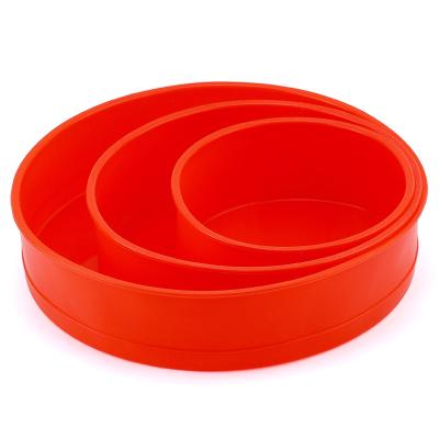 China Food Grade Silicone Mousse Cake Pan Candle Stocked Mold for sale