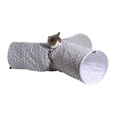 China 2021 Wholesale Factory Direct Sales Cat Tunnel Bed Viable Folding Cat Play Tunnel 3 Way for sale