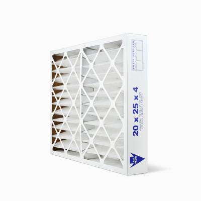 China MERV13 Air Conditioning Unit Furnace Air Filter 20X25X4 Inch Replacements HVAC Furnace Pleated Home Air Conditioner Filter for sale