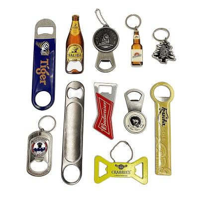 China Viable Factory Price Customized Cute Metal Bottle Opener Cute Gear Bicycle Bottle Opener Head Chain Beer Opener for sale