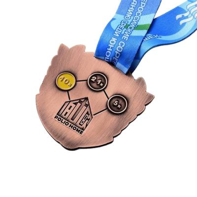 China Non-profit Organizations Hongda Metal Crafts Custom Metal Medal 3D Medal OEM Medallion Blank Sports With Your Own Design Logo Medal For Souvenir for sale