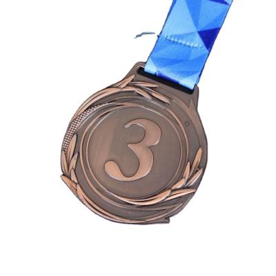 China Non-profit Organizations Hongda Metal Medal Manufacturer Custom Design Your Own Logo 3D White Round Promotion Souvenir Sports Medal For Reward for sale