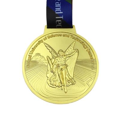 China Non-profit organizations Hongda Medal Manufacturer Custom Your own design Logo Gold Silver Bronze Medal 3D Logo Round Metal Medal zinc alloy for sale