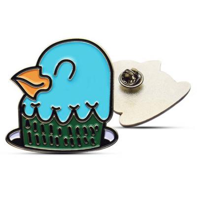 China Hard Enamel Custom Design Fashion Cute Cartoon Enamel Lapel Pins Badge Glitter Enamel Pin for sale