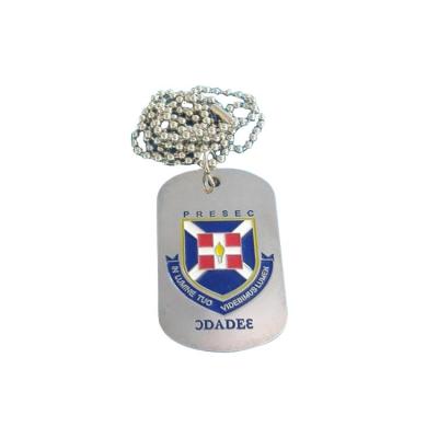 China Europe factory sales hot different shape zinc alloy military dog ​​tag/dogtag customized with ball chain for sale