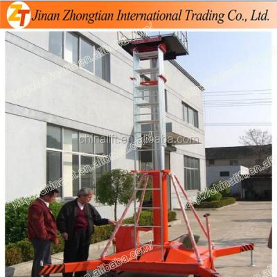 China Aluminum alloy dragging portable telescopic lifter with 4m-30m lift height for altitude work for sale