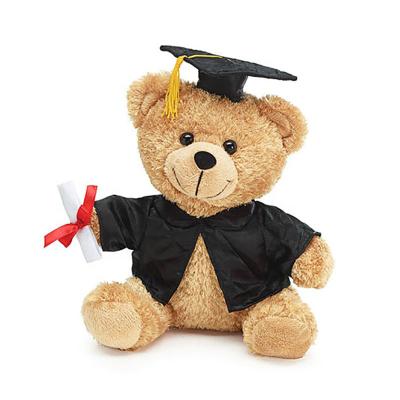 China Custom Stuffed Plush Toy Graduation Bear Gifts Promotional Plush Bear for sale