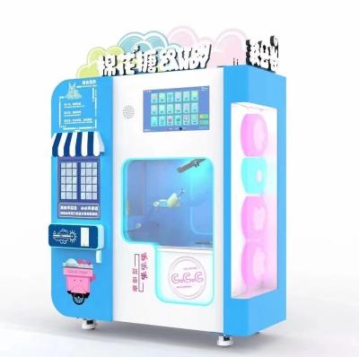 China New SDK 2022 Design Best Selling With Many Kind Of Beautiful Flower Cotton Candy Vending Machine for sale