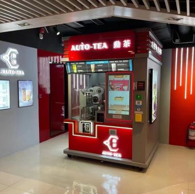 China Smart Indoor Outdoor Bubble Tea Vending Machine Coffee SDK Robotic Arm Milk Cold Drink For Malls Supermarkets School Supplies for sale