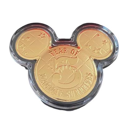 China China Mickey Shape 24K Gold Coin Hot Sale High Quality Cheap Pure Sale for sale