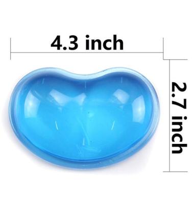 China With heart-shaped ergonomic mouse pad translucency wrist rest silicone gel wrist rest cushion cool hand pillow effectively reduce wrist fatigue for sale