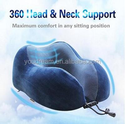 China Anti-Apnea Travel Pillow - Memory Foam Neck Pillow with 360 Head and Comfortable Neck Support for Long Flight, Airplane, Train, Reading for sale