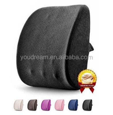 China Back Support+/Breathable pillow 3D memory foam massageLumbar Anti-Decubitus pillow for car for sale