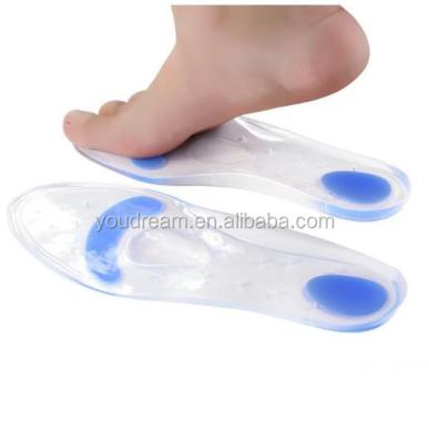 China Eco-friendly Silicone Insoles Plantar Fasciitis Shoe Inserts For Soft Orthopedic Support Foot Care Arch Foot Massager Gel Metatarsal Insoles for sale