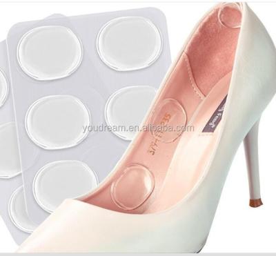 China Eco-Friendly Soft Shoe Pads Heel Pads Silicone Gel Heel Cushion High Heel Inserts For Women Foot Care Shoe Inserts Pad Insoles (6 Pack) for sale