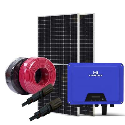 China Home Solar Panel 4kw On Grid Home Solar Power System On Rooftop for sale