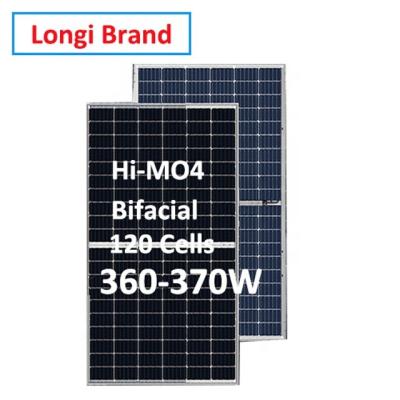 China Half Solar Panel Double Cells 360W 365W 370W Glass PERC Solar Panel Roof Panel Bifacial Efficiency: 21.1% for sale