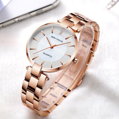 China Water Resistant Stainless Strap Women Watch Japan Quartz Movement Lady Wrist Quartz Watch Charming Luxury for sale