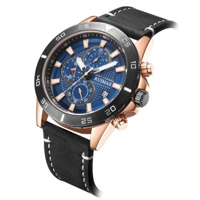 China Chronograph Vintage Fashion Men Quartz Watch China Movement Male Wrist Watch Sport for sale