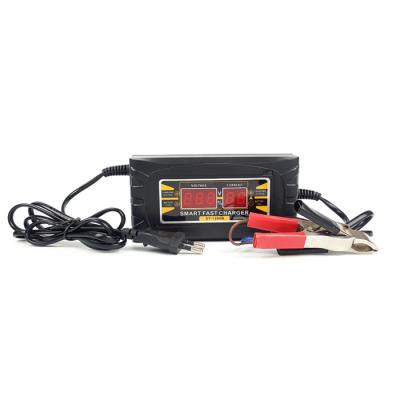 China 6A Intelligent Smart External Car Battery 12V Lead Acid Portable Auto Charger for sale