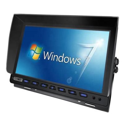 China RGB PC Monitor 10.1 Inch Car VGA Monitor 1024X600IPS Show CCTV Screen With VGA And AV Input LCD Computer Desktop Monitor 'head support for sale