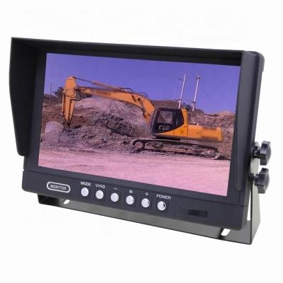 China HD1024X600IPS Remote Control Full View Screen 9 Inch Car Monitor 24V Vehicle Mounted Display Support CVBS and AHD720P/960P/1080P for sale