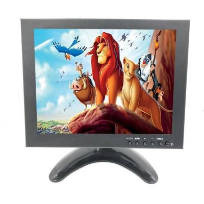 China Industrial grade 1024*768 metal shell monitor 8 inch tft lcd monitor cctv monitor cctv monitor desktop video input speaker bnc and wall mount for sale