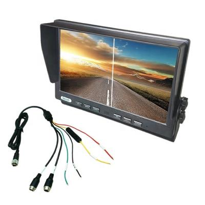 China AHD remote control 1080P 720P CVBS960H 10.1 inch car tft lcd 2ch split built-in monitor DVR video recording for truck busheavy-duty vehicles for sale