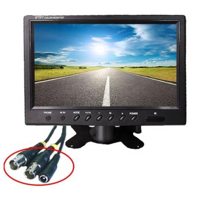 China 1024*600 Inch Desktop Resolution 9 Display CCTV Monitor BNC Widescreen Monitor For Camera DVR Portable TFT LCD CCTV Monitor for sale