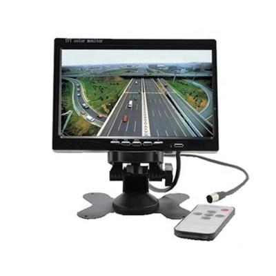 China 7 Inch 800*480 Widescreen Multi-Language Video CVBS Monitor Car Remote Control Display Support 2 Channels Connect Reversing Camera Mdvr for sale