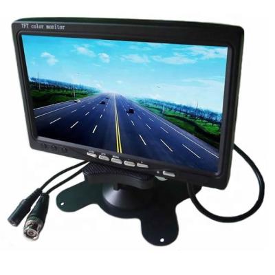 China Desktop 1024X600 TFT 7 Inch LCD Display CCTV Monitor Q9 BNC Port Color Control With Remote Control And Bracket For CCTV for sale