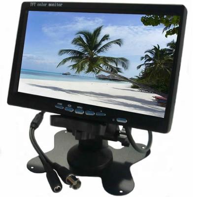 China Factory Price Desktop 12V24V 7 Inch TFT LCD Monitor 1024*600 High Definition Single Display Stand BNC Female Connector For NVR Monitor for sale