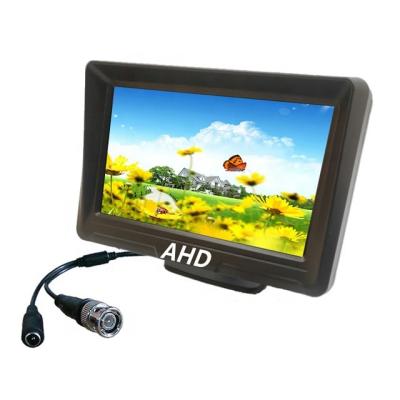 China 720P 1080P AHD Remote Control Monitor 12V 5 Inch High Definition AHD Digital TFT Color LCD Monitor For CCTV Camera BNC Connector Video Input for sale