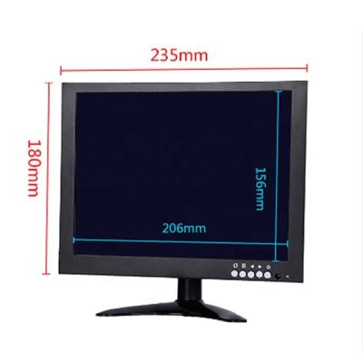 China Non-Curved Small Size Car 10.1 Inch TFT LCD Color TV Monitor Metal Shell Black 10 Inch LED Desktop Computer PC Monitor With HD MI VGA BNC for sale