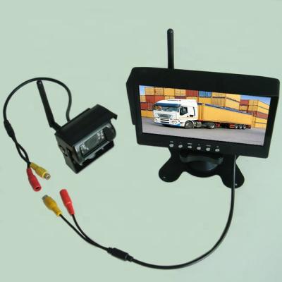 China RGB Remote Control Truck 2.4GHz Wireless Rear View Camera 7 Inch Monitor 12V 24V BusTrailer Camera Backup Radio Reverse System for sale