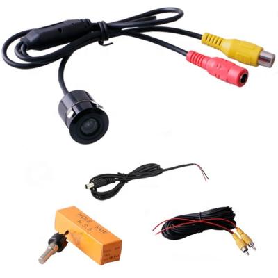 China 18.5mm Car Waterproof Camera Rear View Car Backup Camera With Parking Guidline Drilling Reverse IP68 Small Hidden Waterproof Car Camera for sale