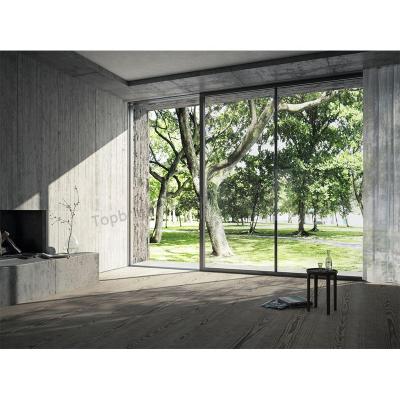 China Thermal Insulation Schuco Design Villa Tempered Glass Aluminum Patio Sliding Doors for sale