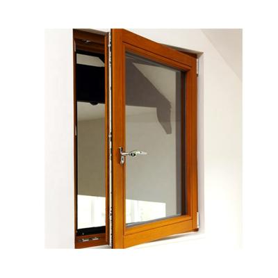 China Magnetic Wood Grain Wood Thermal Break Designs Windows Screen Csement Aluminum Window Pakistan for sale