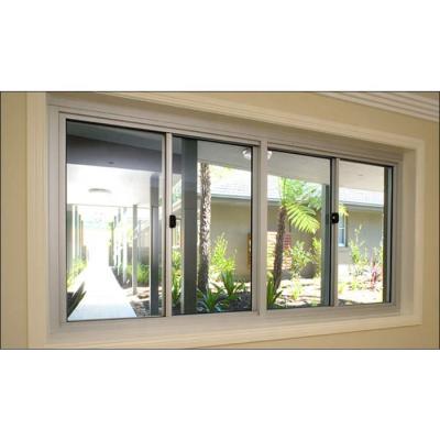 China Cheap Price Aluminum Folding Slide Opening Screen Double Glazed Residential Bronze Color Slide Windows for sale