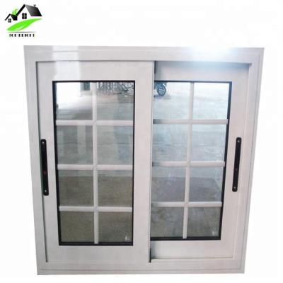 China Magnetic Aluminum Sliding Screen Philippines Price Grille Design Standard Size Aluminum Window With Mosquito Net for sale