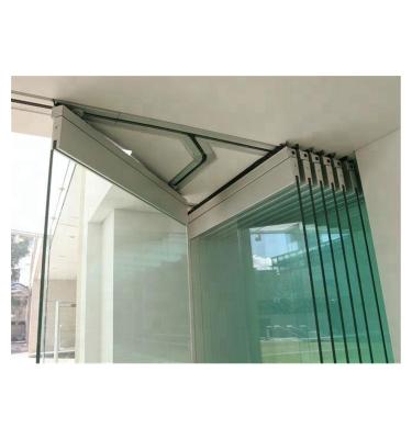 China Topbright Modern New Product Interior Frameless Glass Folding Door System Stacking Glass Door for sale