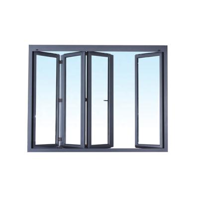 China China wholesale aluminum glass windows and doors magnetic screen folding/bi-folding for sale