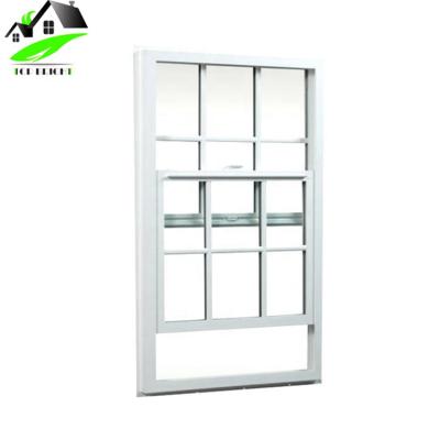 China Single Hung Magnetic Screen Topbright PVC Window UPVC Vertical Sliding Windows for sale