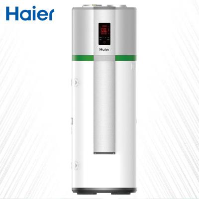 China Hotel Europe Enamel Full Thermal Home System All In One Air To Hot Water Inverter Monoblock Heat Pump Water Heater for sale