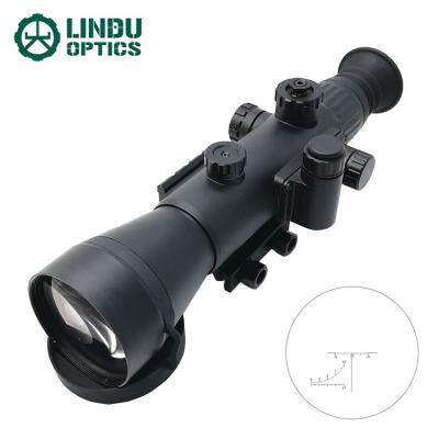 China 1000M LINDU OPTICS Reticle 1/8MOA 5x65 Military Illuminated GEN 2+ Night Vision Scope for sale