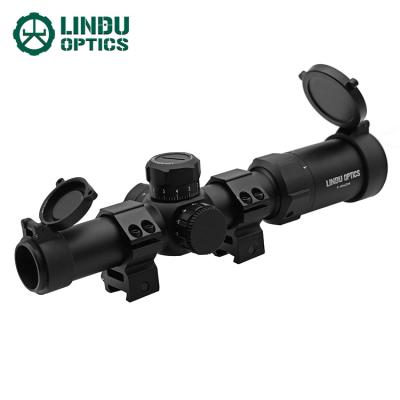 China LINDU OPTICS long range riflescope with 30mm mil tube illuminated reticle LDRS002S for sale