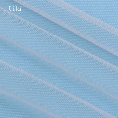 China Breathable Round 20D Tulle Butterfly Mesh Soccer Net Nylon Soft Fabric For Kids Dress Up Decorations for sale